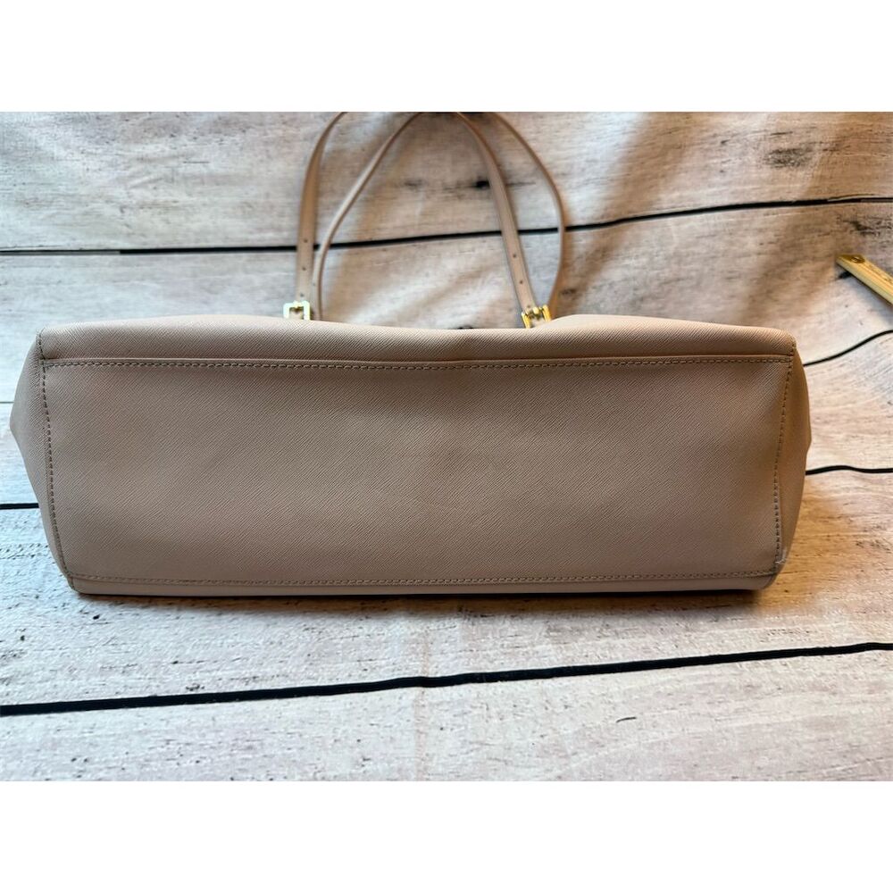 Tory Burch Women's Light Beige Leather Tote Bag Casual Saffaino  Blush beautiful - Picture 12 of 14